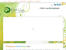 Tablet Screenshot of exoticgreenspa.com